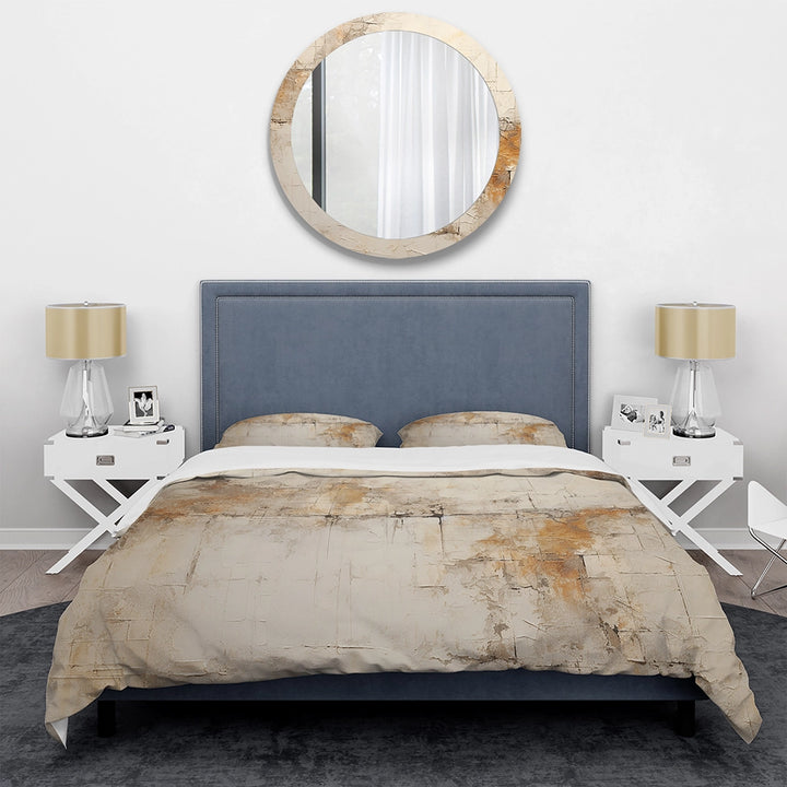 Beige Christianity Cross Of Jessus - Duvet Cover Set