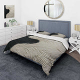 Minimalism Black And White Paint Reunion - Duvet Cover Set