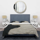 Minimalism Black And White Paint Reunion - Duvet Cover Set