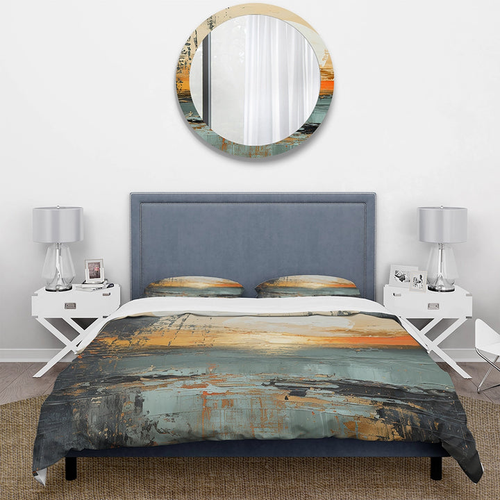 Modern Coastal Mystic Sunrise I - Duvet Cover Set