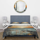 Modern Coastal Mystic Sunrise I - Duvet Cover Set