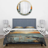 Modern Coastal Mystic Sunrise I - Duvet Cover Set