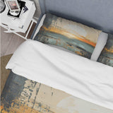 Modern Coastal Mystic Sunrise I - Duvet Cover Set