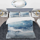 Soft Color Minimal Beach Wave - Duvet Cover Set