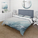 Soft Color Minimal Beach Wave I - Duvet Cover Set
