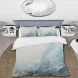 Soft Color Minimal Beach Wave I - Duvet Cover Set