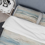 Beige And Blue Coastal Beach Paint - Duvet Cover Set