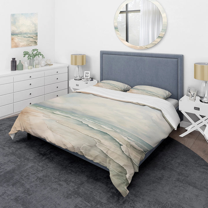 Soft Color Beach Horizon IV - Duvet Cover Set