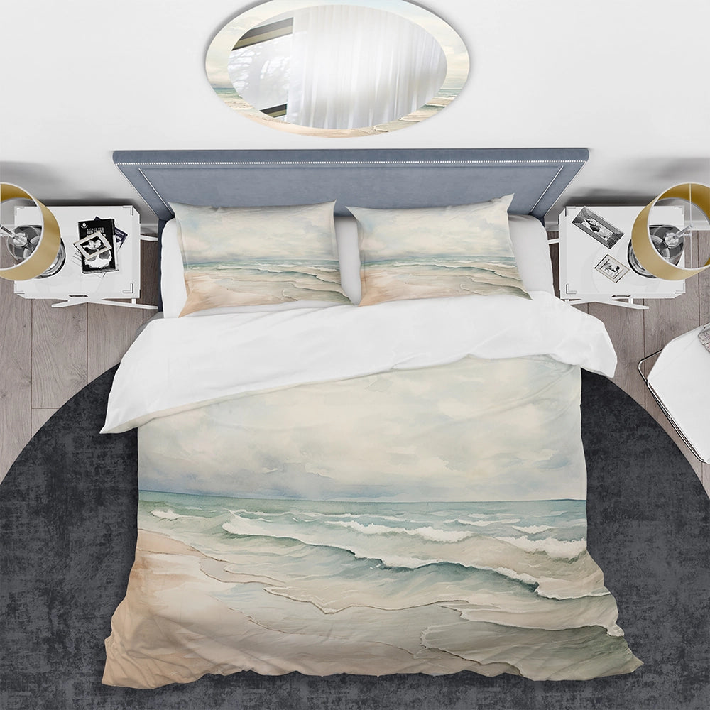 Soft Color Beach Horizon IV - Duvet Cover Set
