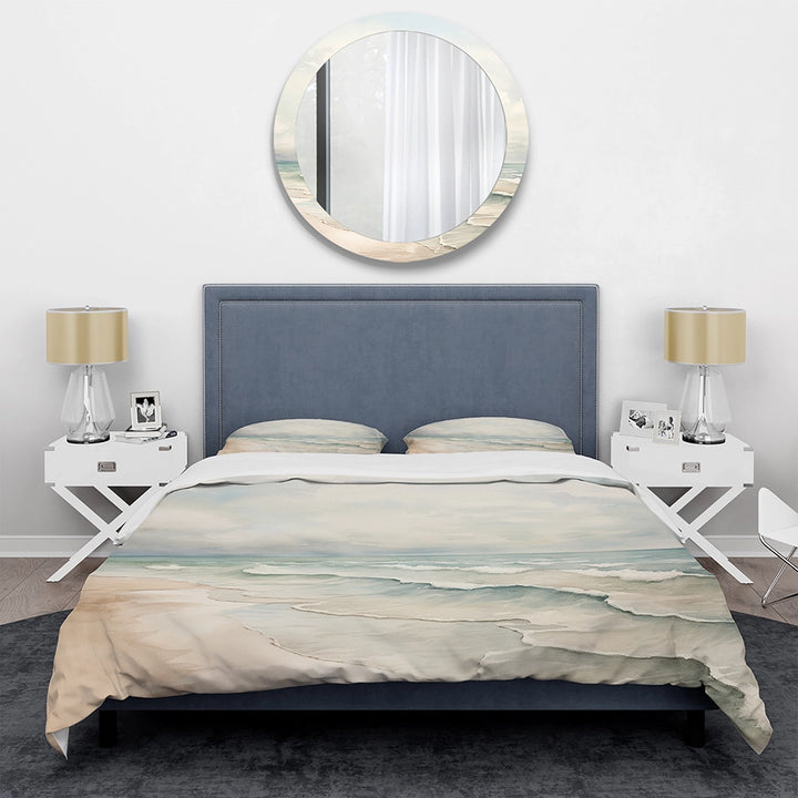 Soft Color Beach Horizon IV - Duvet Cover Set