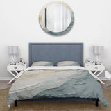 Minimalism Beige And Grey Wave Horizon I - Duvet Cover Set