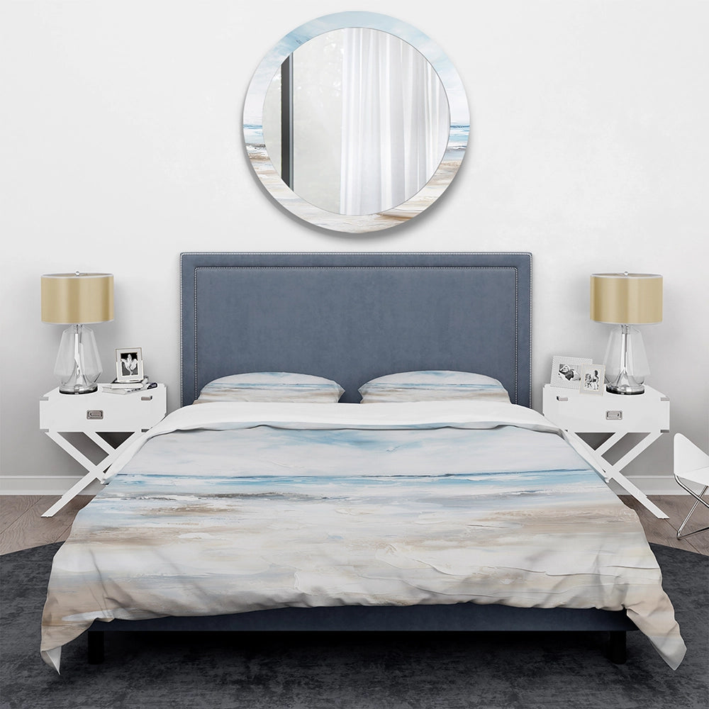 Coastal Beach Minimal Scenery I - Duvet Cover Set