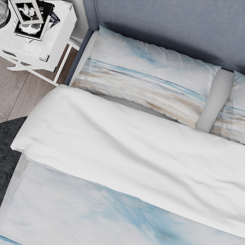 Coastal Beach Minimal Scenery I - Duvet Cover Set