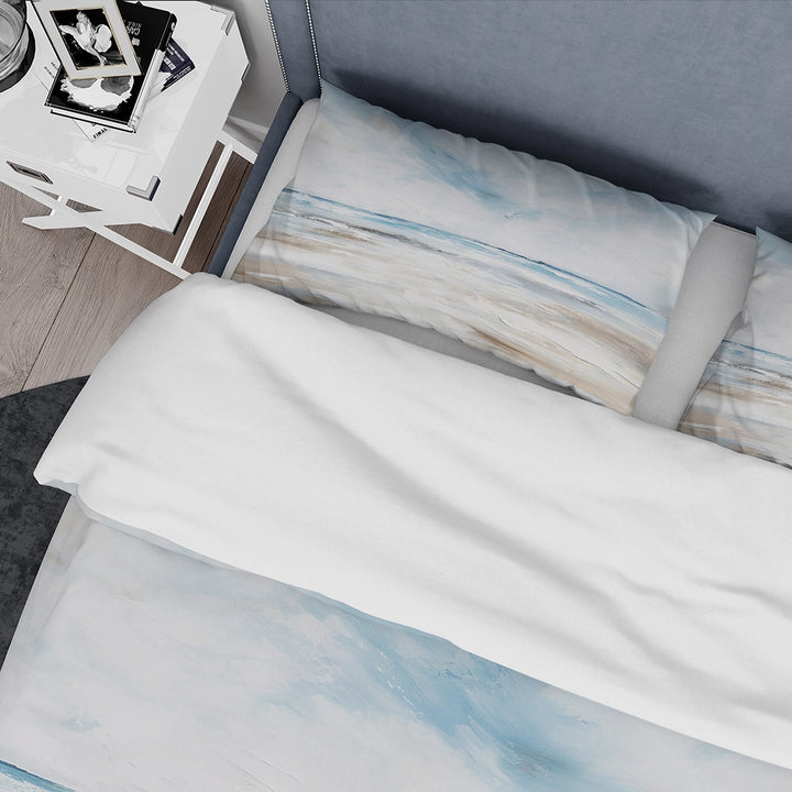 Coastal Beach Minimal Scenery I - Duvet Cover Set