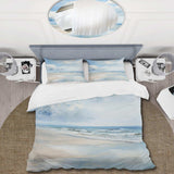 Coastal Beach Minimal Scenery II - Duvet Cover Set