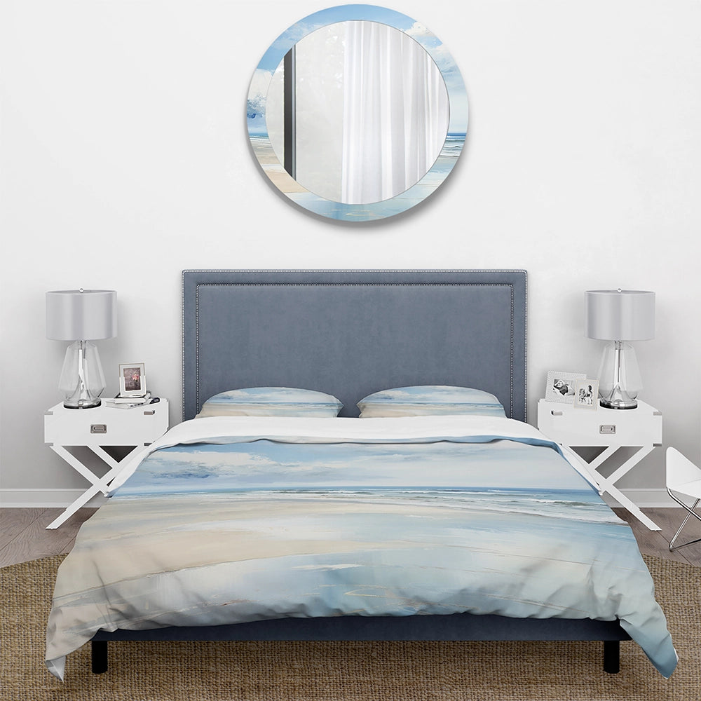 Coastal Beach Minimal Scenery II - Duvet Cover Set