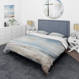 Coastal Beach Minimal Scenery III - Duvet Cover Set