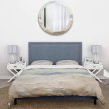 Modern Coastal Beige And Grey River - Duvet Cover Set