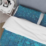 Abstract Rainy Blue Collage - Duvet Cover Set