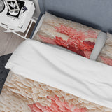 Beige And Pink Coral Collage - Duvet Cover Set