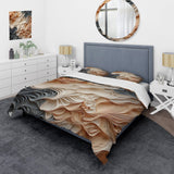 Beige And Orange Custards Collage I - Duvet Cover Set