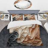 Beige And Orange Custards Collage I - Duvet Cover Set