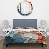 Beige And Orange Custards Collage II - Duvet Cover Set