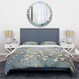 Peacefulness White Blue Dogwood - Duvet Cover Set