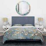 Peacefulness White Blue Dogwood - Duvet Cover Set