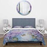 Purple Hydrangea Paradise Flowers I - Duvet Cover Set