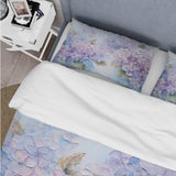 Purple Hydrangea Paradise Flowers I - Duvet Cover Set