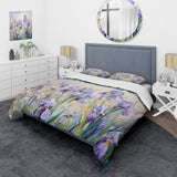 Purple Irises Country Charm - Duvet Cover Set