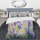 Purple Irises Country Charm - Duvet Cover Set