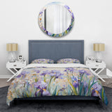 Purple Irises Country Charm - Duvet Cover Set