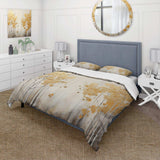 Minimalism White And Gold Forest I - Duvet Cover Set