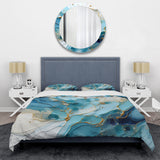 Blue And White Glacier Charm - Duvet Cover Set