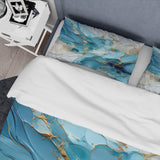 Blue And White Glacier Charm - Duvet Cover Set