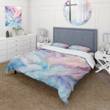 Pink And Blue Glacier Sunrise - Duvet Cover Set