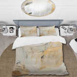 Beige And Gold Glacier Stone Simplicity II - Duvet Cover Set