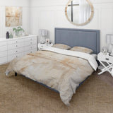 Beige And White Timeless Minimalism - Duvet Cover Set