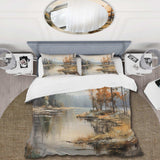 Lakeside Fall Foliage Serenity II - Duvet Cover Set