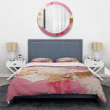 Minimalism Pink And Gold Horizon I - Duvet Cover Set