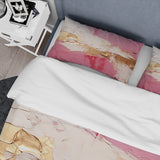 Minimalism Pink And Gold Horizon I - Duvet Cover Set