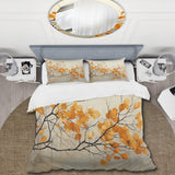 Amber Autumn Leaves - Duvet Cover Set