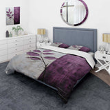 Purple Leaves Plum Precision - Duvet Cover Set