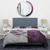 Purple Leaves Plum Precision - Duvet Cover Set