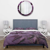 Purple Leaves Plum Precision II - Duvet Cover Set