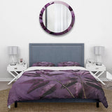 Purple Leaves Plum Precision II - Duvet Cover Set