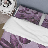 Purple Leaves Plum Precision II - Duvet Cover Set