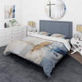 White And Blue Paint Fusion - Duvet Cover Set